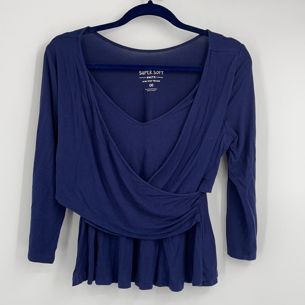Torrid Soft Knit Faux Wrap Top